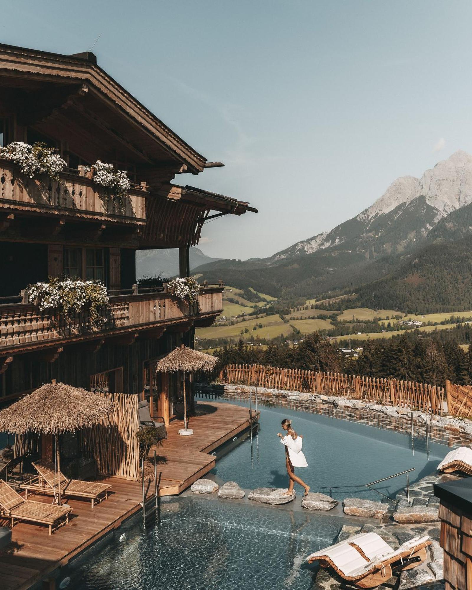Jufenalm Boho Hotel & Restaurant Maria Alm am Steinernen Meer Dış mekan fotoğraf